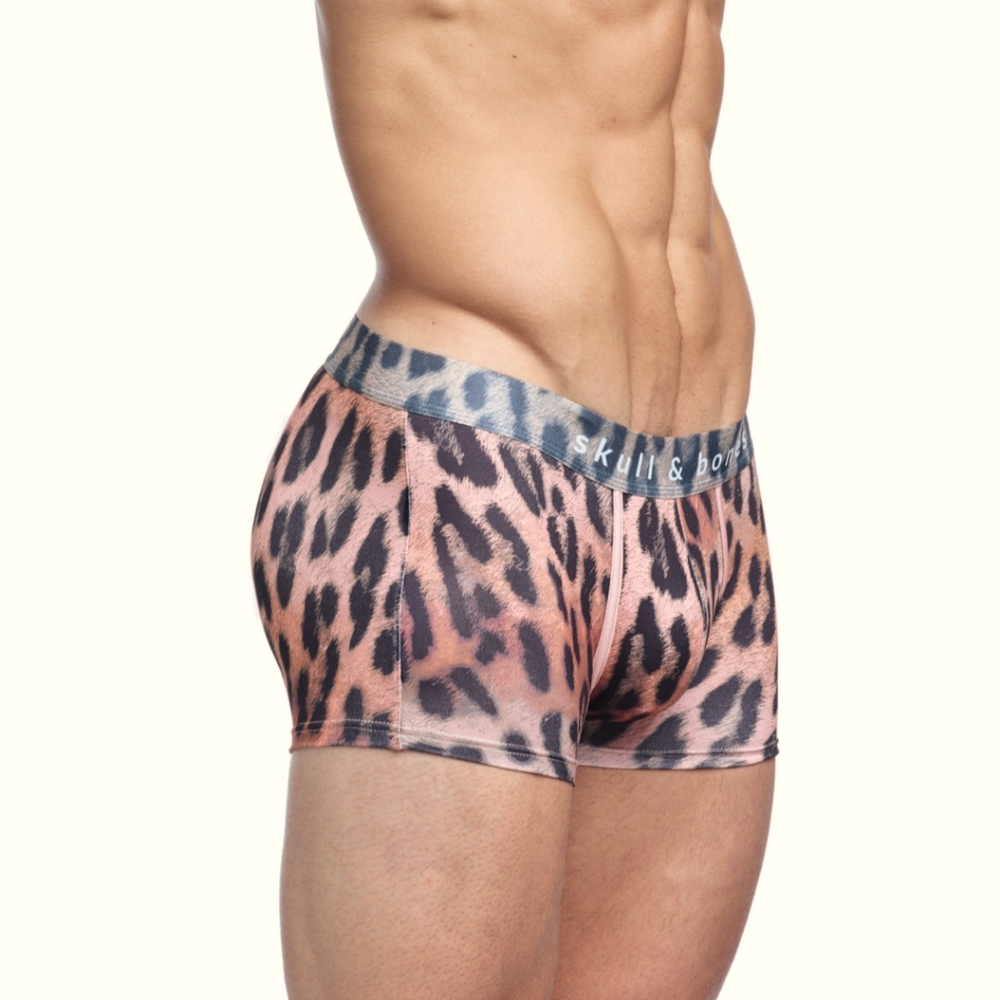 Skull & Bones - NWT - "Furry" Animal Print Trunk.  No actual fur included.